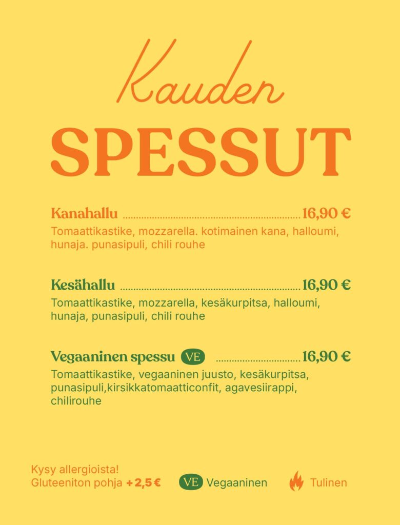 kauden spessut marraskuu